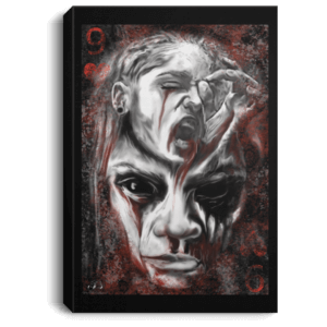 9 of Hearts By Von Rebel Canvas(24in. by 36in.)