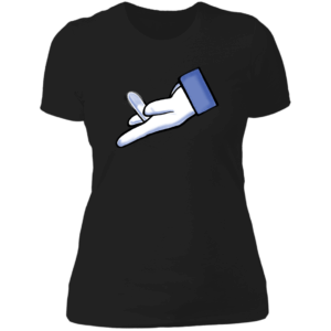 Finger Fuk Von Rebel with White script Ladies' T-Shirt