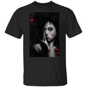 2 of Hearts Von Rebel with White script T-Shirt