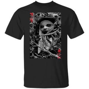 3 of Hearts Von Rebel with White script T-Shirt