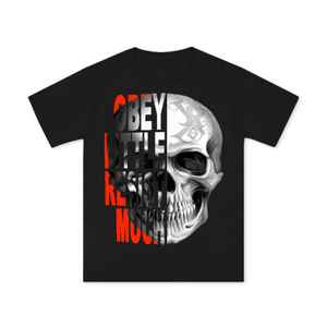 OBEY LITTLE RESIST MUCH SKULL