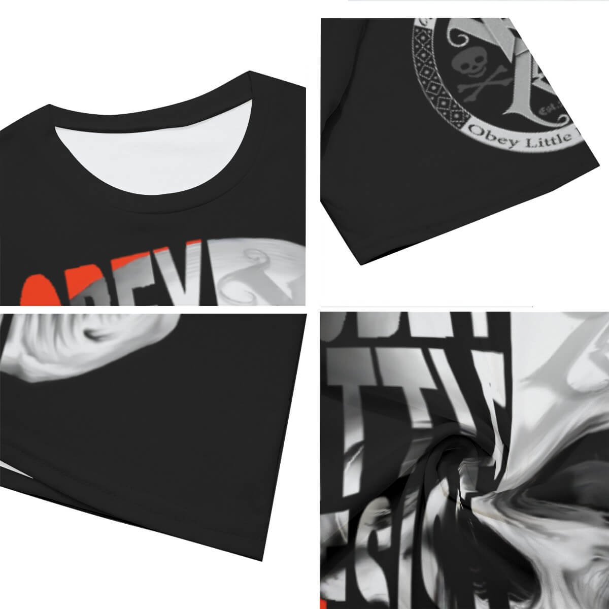 OBEY LITTLE RESIST MUCH Von Rebel Men's T-Shirt | 100 Cotton 3 OBEY LITTLE RESIST MUCH Von Rebel Men's T-Shirt | 100 Cotton - Image 3