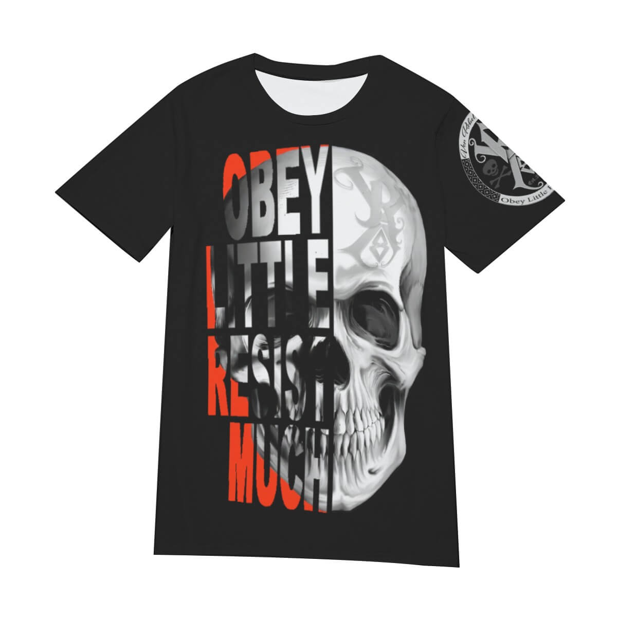 OBEY LITTLE RESIST MUCH Von Rebel Men's T-Shirt | 100 Cotton 7 OBEY LITTLE RESIST MUCH Von Rebel Men's T-Shirt | 100 Cotton - Image 7